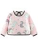 SYGA Unicorn Printed Waterproof Feeding Bib With Sleeves - Pink Blue