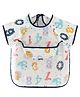 SYGA Digits Printed Waterproof Feeding Bib With Sleeves - White Black