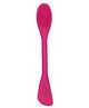 SYGA 2 In 1 Silicone Reusable Face Mask Applicator Brush And Facial Scrubber Beauty Tool - Red