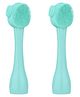 Syga Silicone Face  Exfoliating Wash Brush Pack Of 2 - Green