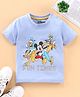 Babyhug Half Sleeves T-Shirt Mickey & Friends Print - Blue