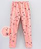 Grab It Ankle Length Printed Leggings - Peach