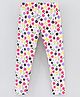 Grab It Ankle Length Printed Leggings - White