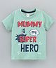 Grab It Half Sleeves T-Shirt Text Print - Pista