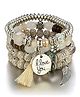 SYGA Bohemia Multilayer Bracelet Pack Of 4- Multicolor