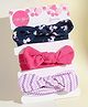 SYGA 3 Pcs Baby Headband Cotton Bow Stretchable Hairband  for Newborn Infant Toddlers Kids 0 - 3  Year(Blue)