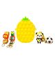 YAMAMA Pop It Bag Pineapple Shape Sling Bag With 2 Straps and Cute Keychain Accessory - Multicolour