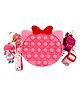 YAMAMA Pop It Bag Kitty Shape Sling Bag With 2 Straps and Cute Keychain Accessory - Multicolour