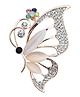 SYGA Brooch Pin Fashion Crystal Rhinestone Jewellery Pin Vintage Accessories Decoration Clothing Bouquet Brooches for Bridal Women Girl- S13