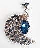 SYGA Peacock Brooch Pin Fashion Crystal Rhinestone Jewellery Pin Vintage Accessories Decoration Clothing Bouquet Brooches for Bridal Women Girl- X003