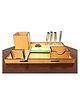 Wissen Wooden Desk Organiser Model 2 Brown - 10 inches