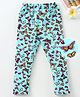 Babyhug Full Length Leggings Butterfly Print - Blue