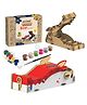 Webby DIY Animal Themed Boar Wooden Pencil Box - Multicolour