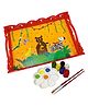 Webby DIY Paint Wooden Serving Tray Activity Kit - Multicolour
