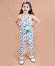 Pspeaches Sleeveless Floral Print Top With Pants - Blue