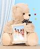 Edu Kids Toys Bear Soft Toy with Photo Frame Light Brown - Height 43.5 cm