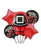Party Anthem Silver Squid Game Foil Balloon Bouquet - Pack of 5