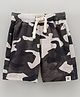 Lazy Bones Knee Length Camouflage Shorts- Brown
