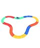 Kipa Super 1 Magic Race Car with 220 Bend Flex and Glow Tracks: 11 Feet Long Flexible Car Play Set for Kids - (Color May Vary)