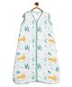 Ooka Baby Double Layered Muslin Cotton Small Size Sleepsack Bunny Print - White Green