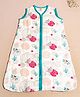 Ooka Baby Double Layered Muslin Cotton Small Size Sleepsack Ladybird Print - White Blue
