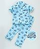 Fido Half Sleeves Shirt & Pyjama Set Truck - Blue