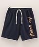 Fido Knee Length Printed Shorts Print - Blue