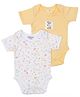 Mi Arcus  Cotton Half Sleeves Gemini Onesie Pack of 2 Multi