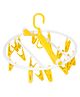 Baby Moo Foldable Round Clips Hanger - Yellow