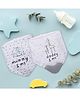 Baby Moo Feeding Bandana Bibs Mummy Baby Elephant Print Pack Of 2 - White Grey