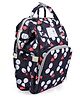 Baby Moo Waterproof Backpack Style Maternity Diaper Bag Flamingo Print - Black