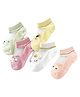 MOMISY Cotton No Slip Thin Mesh Trainer Socks Pack of 5 Pairs - Multicolor