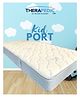 Therapedic Kid Port Quilted Covered Plush Support Mattress - Blue