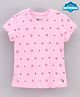 Proteen - Bodycare Half Sleeves Tee Butterfly Print - Light Pink