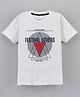 Grab It Half Sleeves Tee with Graphics - Off White