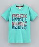 Grab It Half Sleeves Tee with Text Print - Green