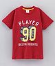 Grab It Half Sleeves T-Shirt 90 Print - Maroon