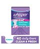 Whisper Clean and Fresh Daily Panty Liners- 40 Pieces
