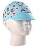 Babyhug Summer Cap Watermelon Print Blue - Diameter 14.5 cm