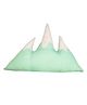 Little By Little Elle The Mountain Organic Cotton Plush  Pillow - Mint