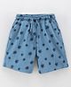 Cucu Fun Shorts with Pockets Trees Print - Royal Blue