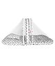 VParents Rosy Baby Cotton Bedding Set With Mosquito Net And Pillow Heart Print -  Grey White