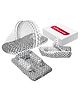 VParents Rosy Baby 4 Piece Cotton Bedding Set With Pillow And Bolsters Sleeping Bag And Musquito Net - Grey White