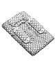 VParents Rosy Baby 4 Piece Cotton Bedding Set With Pillow And Bolsters Heart Print - Grey White