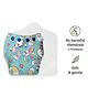 SuperBottoms Freesize UNO Cloth Diaper (3M - 3Y) Reusable with 1 Dry Feel Pad, Absorbs 4-5 Pees - Paw-sitively Happy