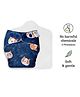 SuperBottoms Freesize UNO Cloth Diaper (3M - 3Y) Reusable with 1 Dry Feel Pad, Absorbs 4-5 Pees - Good Cat-titude