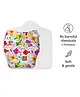 SuperBottoms Freesize UNO Cloth Diaper (3M - 3Y) Reusable with 1 Dry Feel Pad, Absorbs 4-5 Pees - Coloured Skies