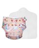 SuperBottoms Freesize UNO Cloth Diaper (3M - 3Y) Reusable with 1 Dry Feel Pad, Absorbs 4-5 Pees - Pixie Dust