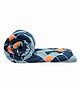 Divine Casa Ultra Soft Reversible Single Bed Comforter Geometric Print - Blue Orange