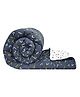 Divine Casa Microfiber Polyester 150 GSM Reversible Single Comforter - White Blue